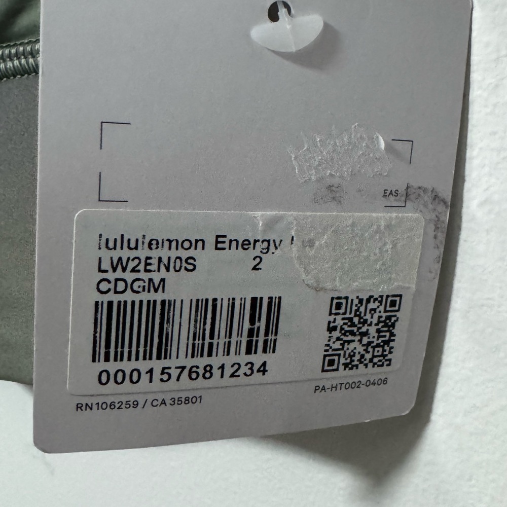 Lululemon Energy Sports Bra Long Line size 2 athletic padding green CDGM XS - Picture 8 of 8